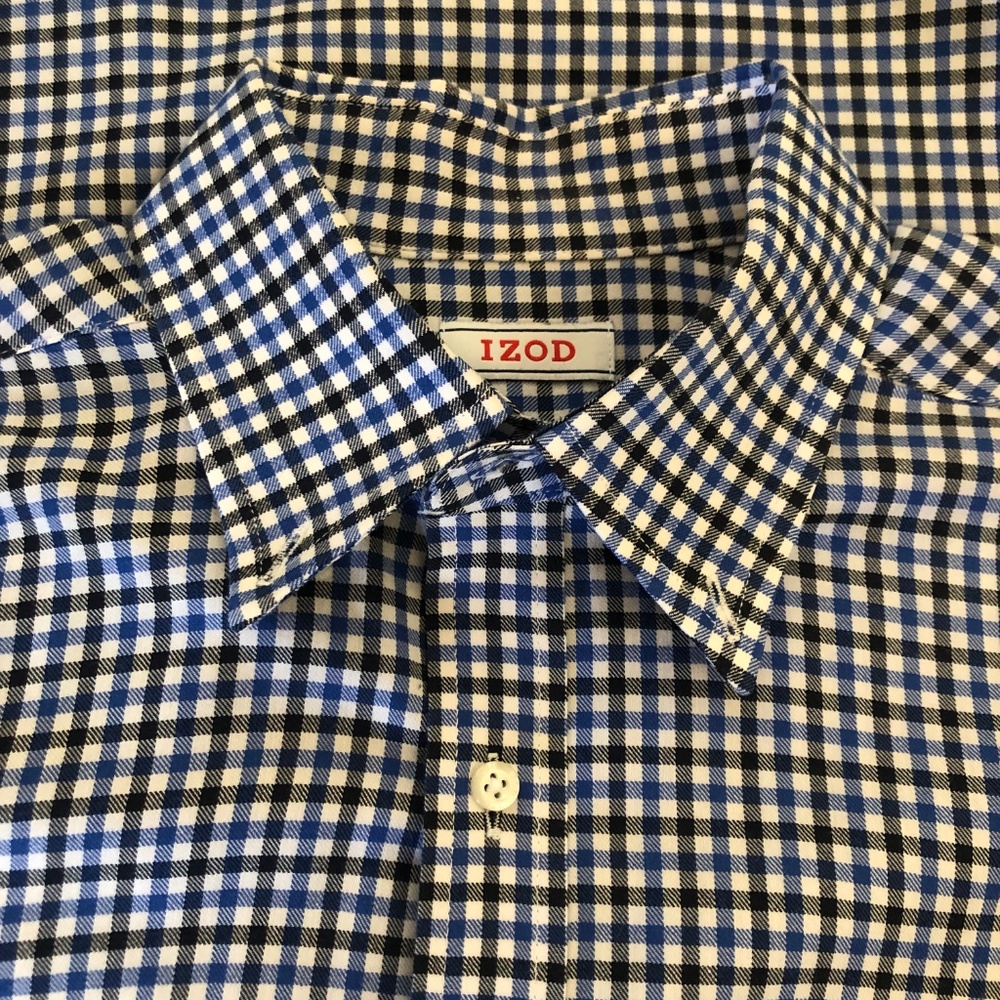 Izod Long Sleeve Shirt Men's 15 1/2 x 33 - Picture 6 of 6